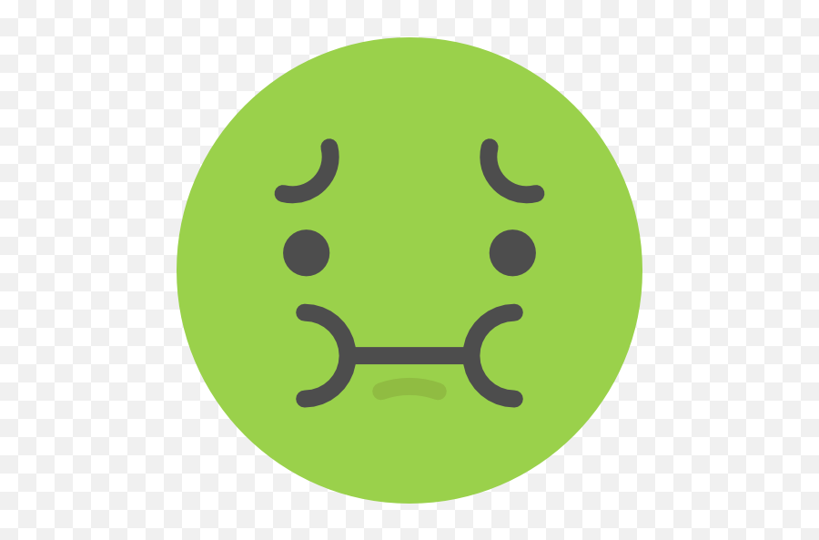 Sick Emoticons Emoji Feelings Smileys Icon - Sick Emoji Transparent Background,Sick Face Emoji