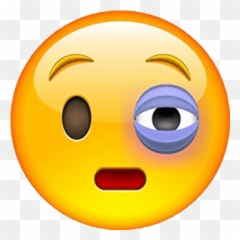 Download Free Png Agg Emoji Idontknow Tumblr Lumpoff - Black Eye
