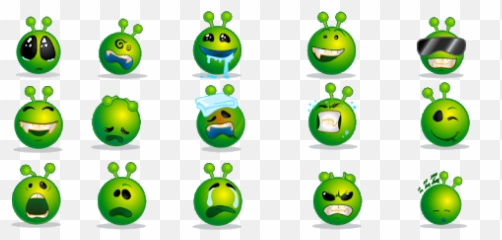 Smileys - Alien Smiley Emoji,Bug Emojis
