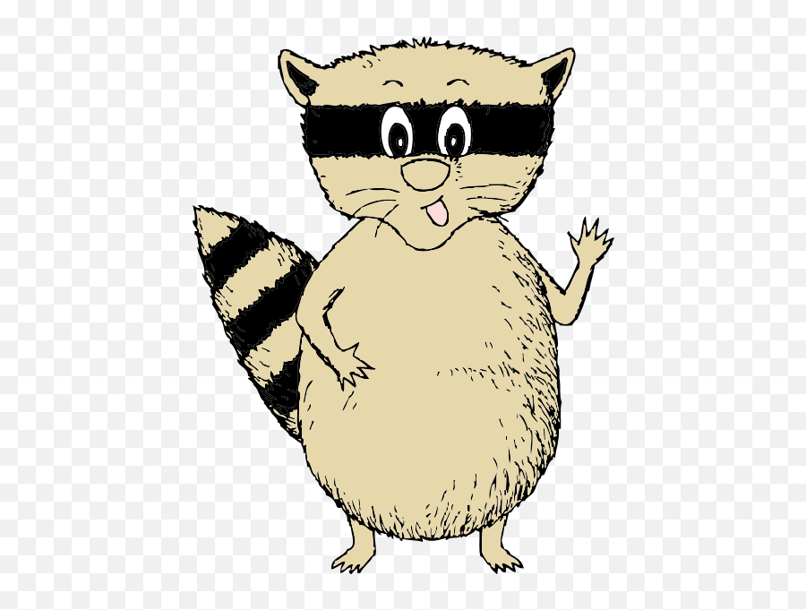 Raccoon - Raccoon Cartoon With Transparent Background Emoji,Bear Japanese Emoji