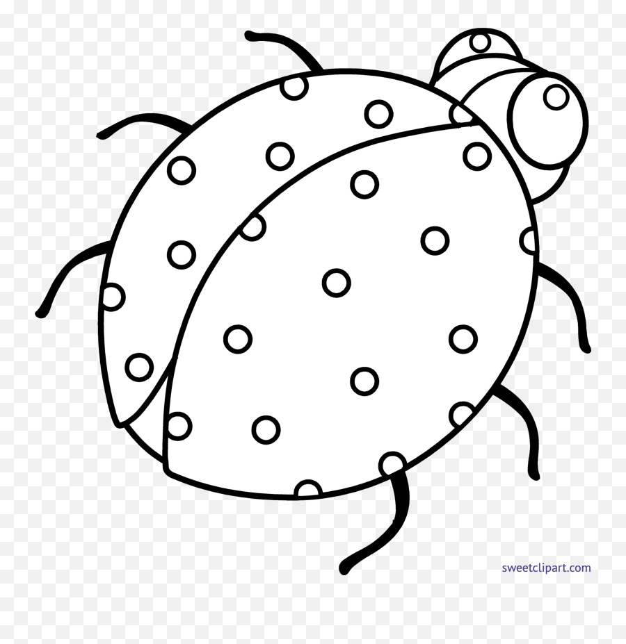 Ladybug 2 Lineart Clip Art - Clip Art Emoji,Ladybug Emoticons