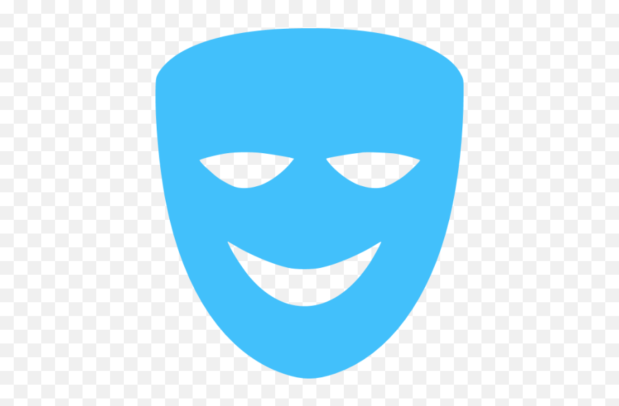 Caribbean Blue Comedy Icon - Pink Mask Icon Emoji,Light Bulb Camera Action Emoji