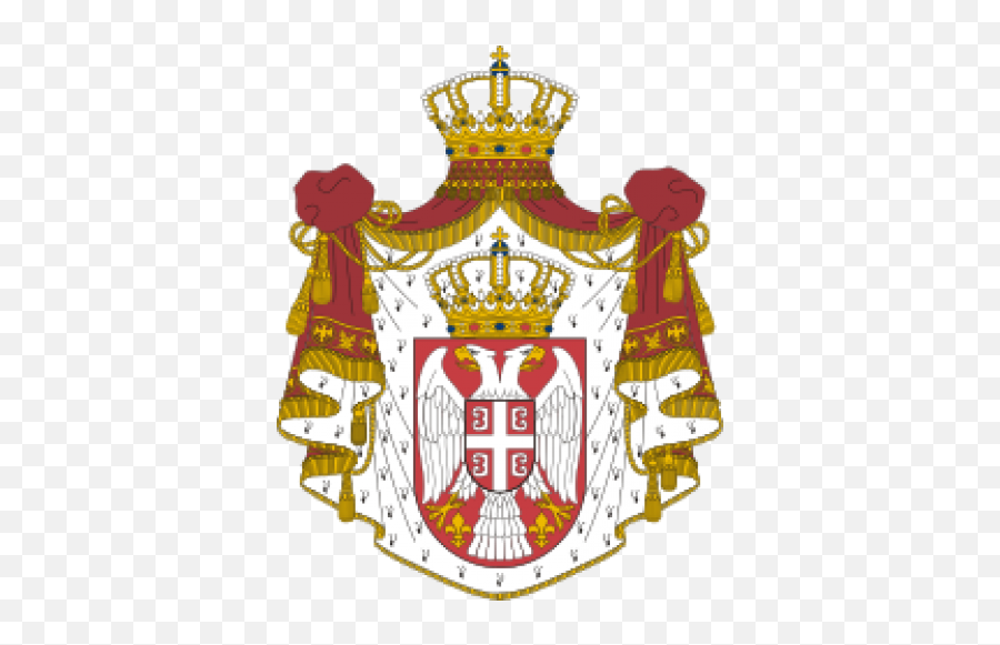 Symbols Of Doller - Kingdom Of Serbia Coat Of Arms Emoji,Serbia Flag Emoji