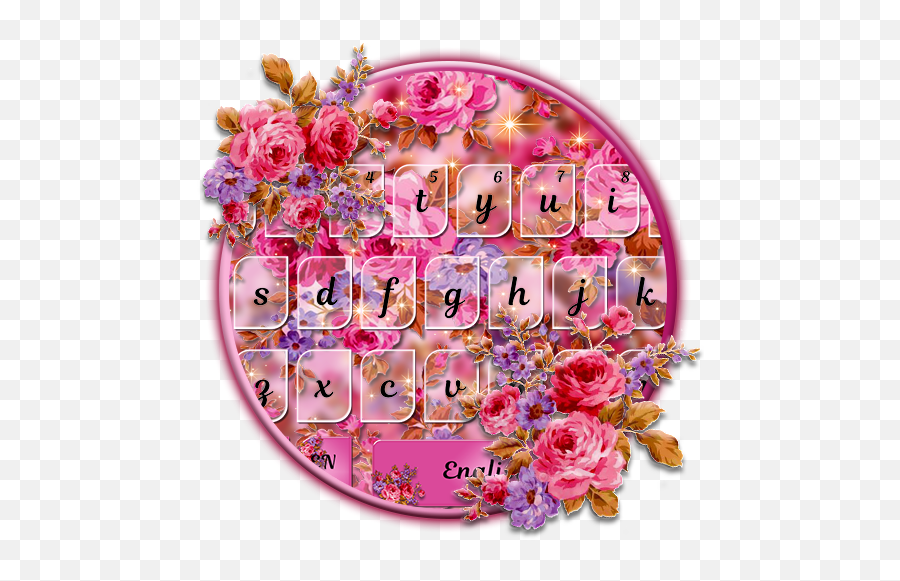 Amazoncom Pink Rose Garden Keyboard Theme Appstore For - Garden Roses Emoji,Rose Emojis