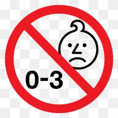 Toy Safety - Age Warning Emoji