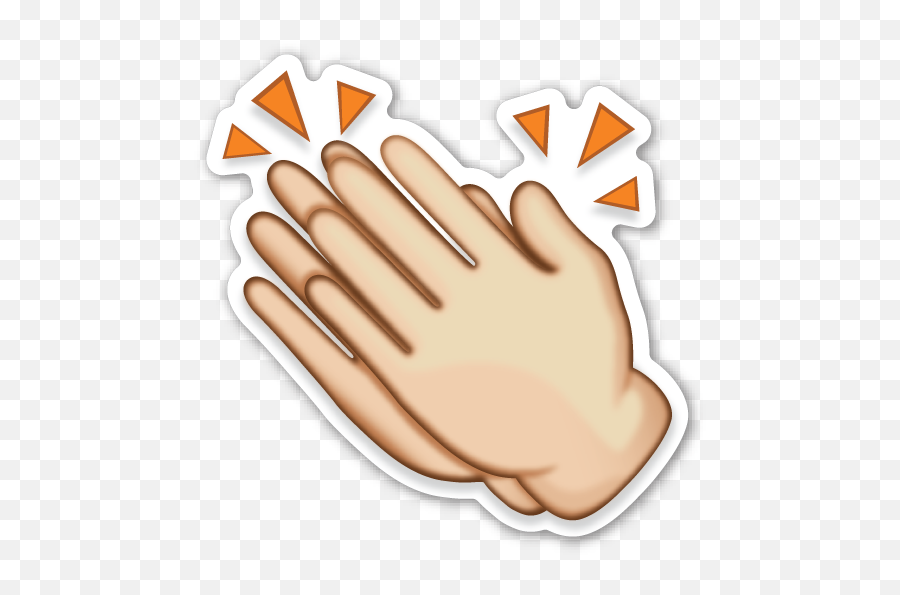 Clapping Hands Sign - Emoticones De Whatsapp Aplauso Emoji,Praise Emoji
