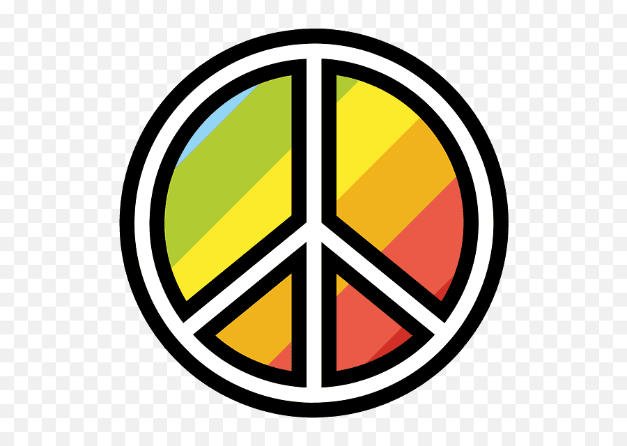 Peace Symbol Emoji Clipart Free Download Transparent Png - Flowery Peace Sign Black And White,Free Emoji Symbols