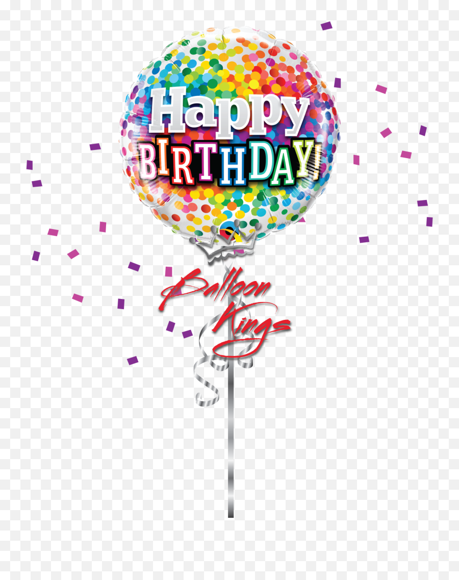 Birthday Rainbow Confetti - 18 Foil Balloon Happy Birthday Emoji,Confettie Emoji