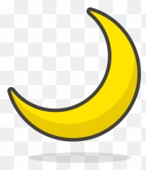640 - Bulan Sabit Gambar Animasi Emoji