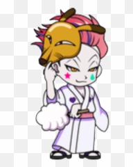 hxh hisohiso hisoka chibi Sticker by Stinky - Cute Hisoka Chibi Profile Emoji