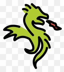 Dragon Emoji Clipart - Drache