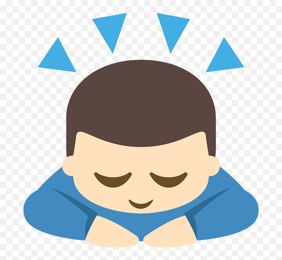 Person Bowing Emoji Clipart - Happy,Bowing Emoji Text