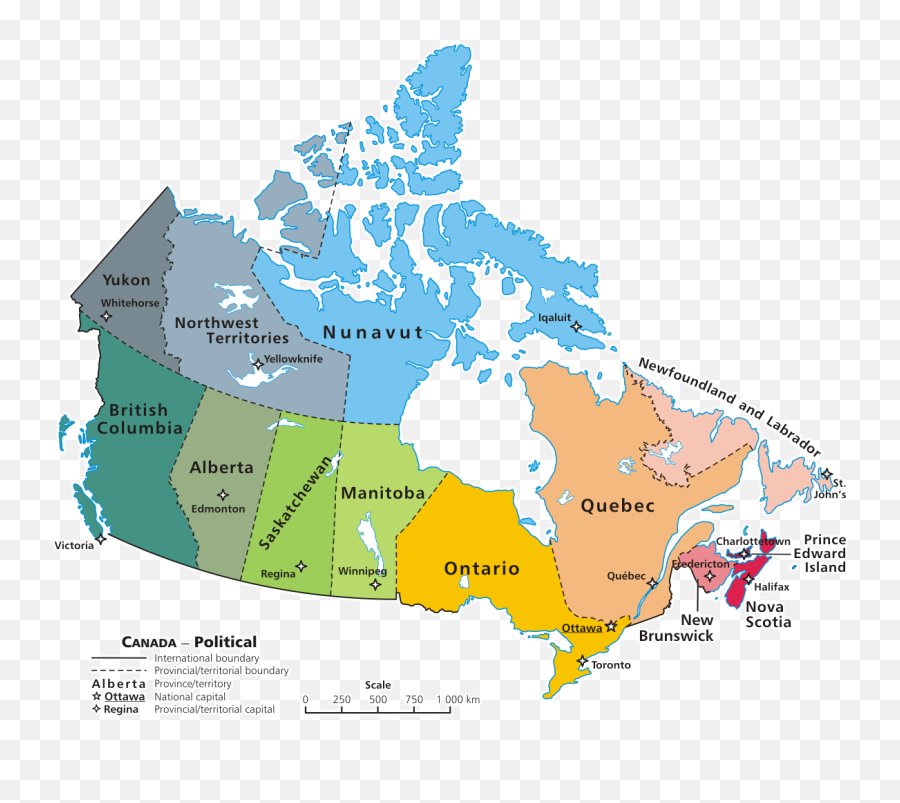 Map Canada Political 2 - Hd Map Of Canada Emoji,Skate Emoji