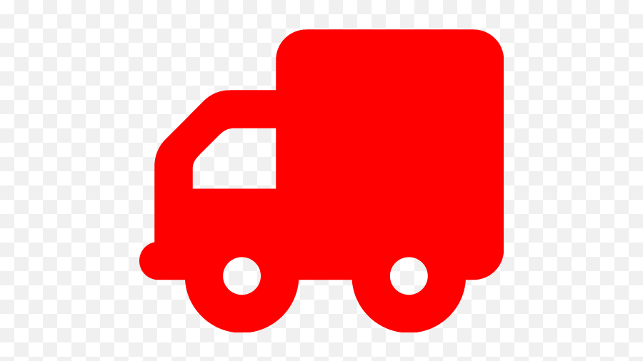 Red Truck 3 Icon - Free Red Truck Icons Green Truck Icon Png Emoji,Truck Emoticon