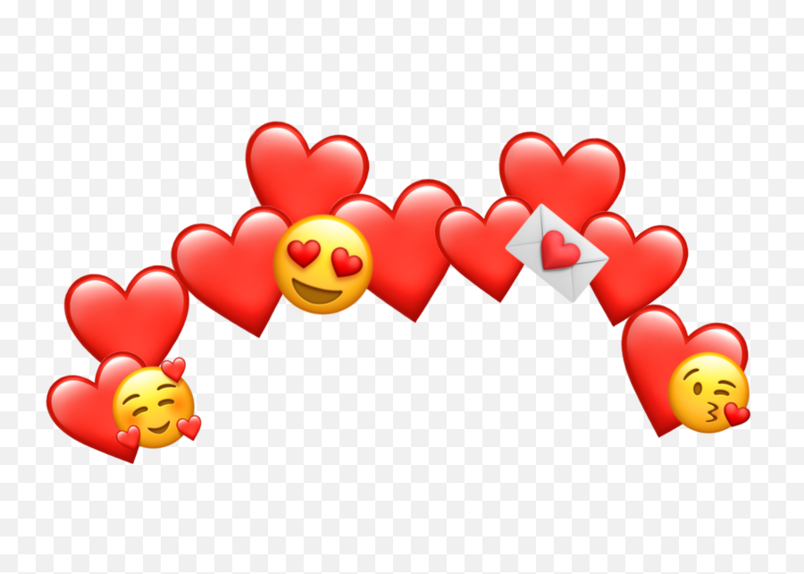 Freetoedit - Aesthetic Red Emoji,Red Hearts Emoji