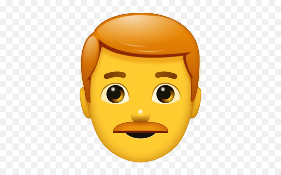 Red Hair Man Emoji - Men Emoji,Nose Emoji