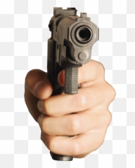 Hand Holding Gun 3 - Transparent Emoji