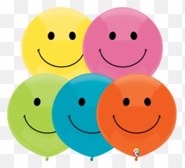 17 Inch Tropical Assorted Smiley Face - Emoji