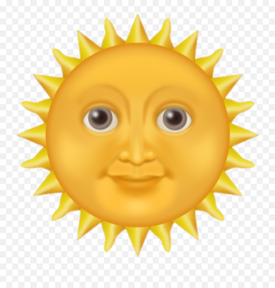 Iphone Sun Emoji Transparent Png Image - Sun Emoji Transparent Background,Sun Emoji Iphone