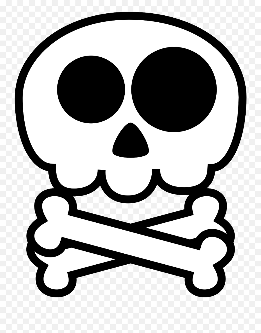 Deaths Head Skull Skull And Crossbones - Cartoon Skull Transparent Background Emoji,Skull Water Skull Emoji