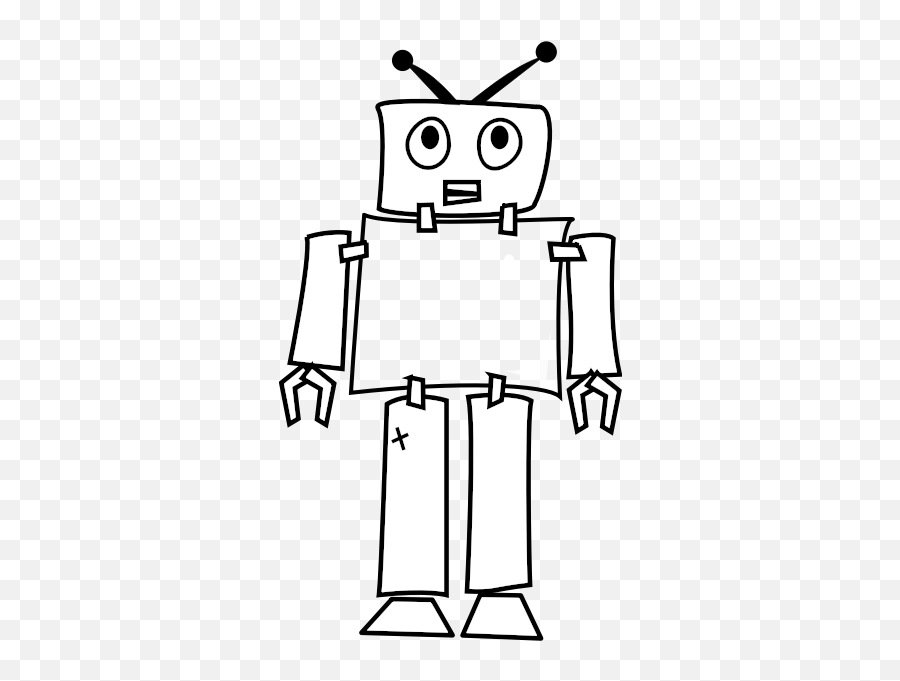 Robot Line Art - Robot Clip Art Black And White Emoji,Pin Drop Emoji