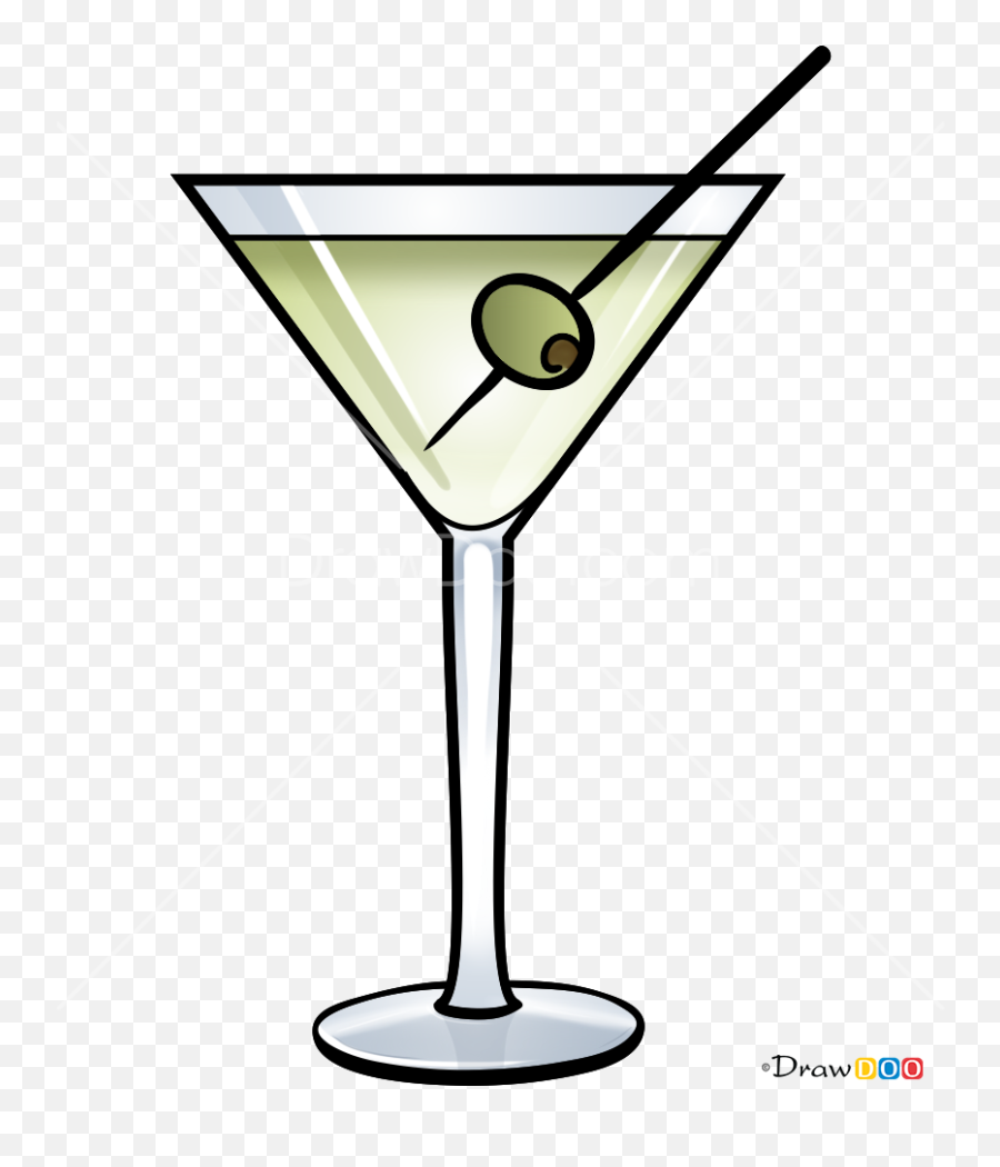 How To Draw Dry Martini Coctails - Martini Glass Emoji,Cocktail Glass Emoji