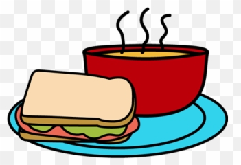 Chicken Noodle Soup Lunch Clipart Kid - Clip Art Soup And Sandwich Emoji,Noodle Emoji