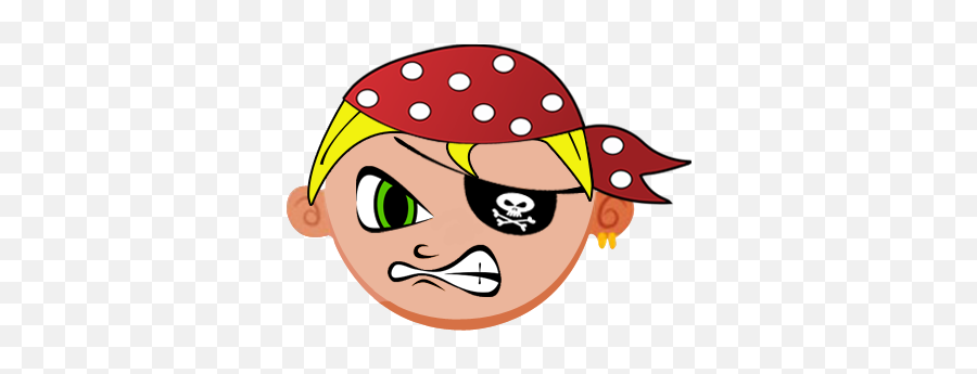 Game Information - Pirate Face Clip Art Emoji,Pirate Emoticons