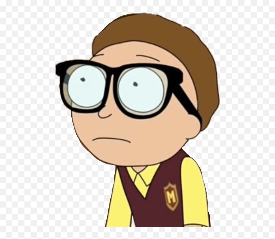 Nerdmorty Morty Rick Rickandmorty - Rick And Morty With Glasses Emoji,Morty Emoji