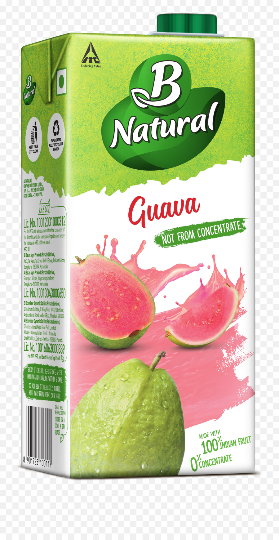 B Natural Dakshin Pink Guava Juice Emoji,Guava Emoji