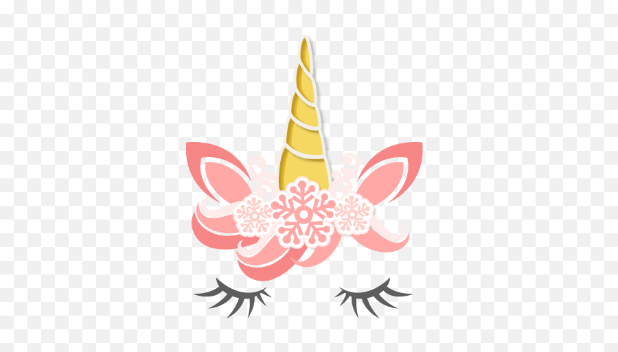 Svg Unicorn Flower Headband Transparent U0026 Png Clipart Free - Christmas Unicorn Svg Free Emoji,Unicorn Emoji Hat
