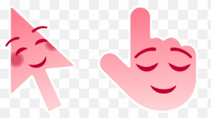 Cursoji - Smiling and Relieved Face cursor u2013 Custom Cursor Sign Language Emoji