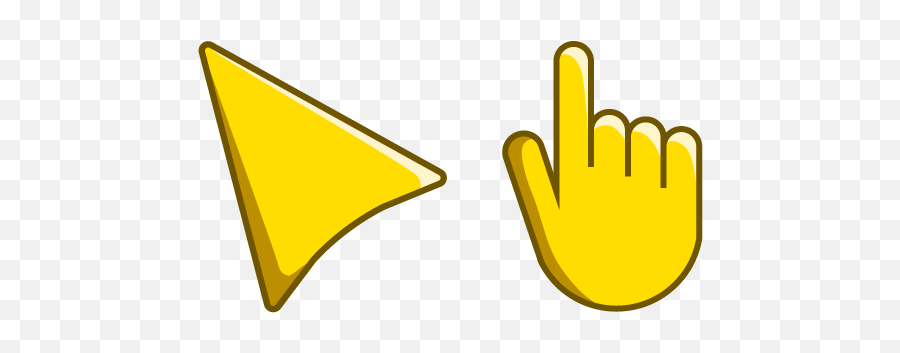 Yellow - Custom Cursor Browser Extension Cool Custom Mouse Png Emoji,Boi Hand Emoji