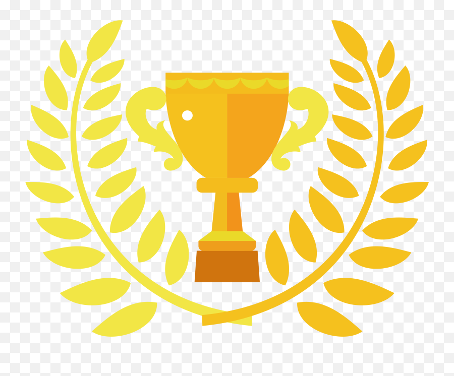 Graphic Stock Trophy Clip Art Leaves - Champion Trophy Clip Art Emoji,Champion Emoji