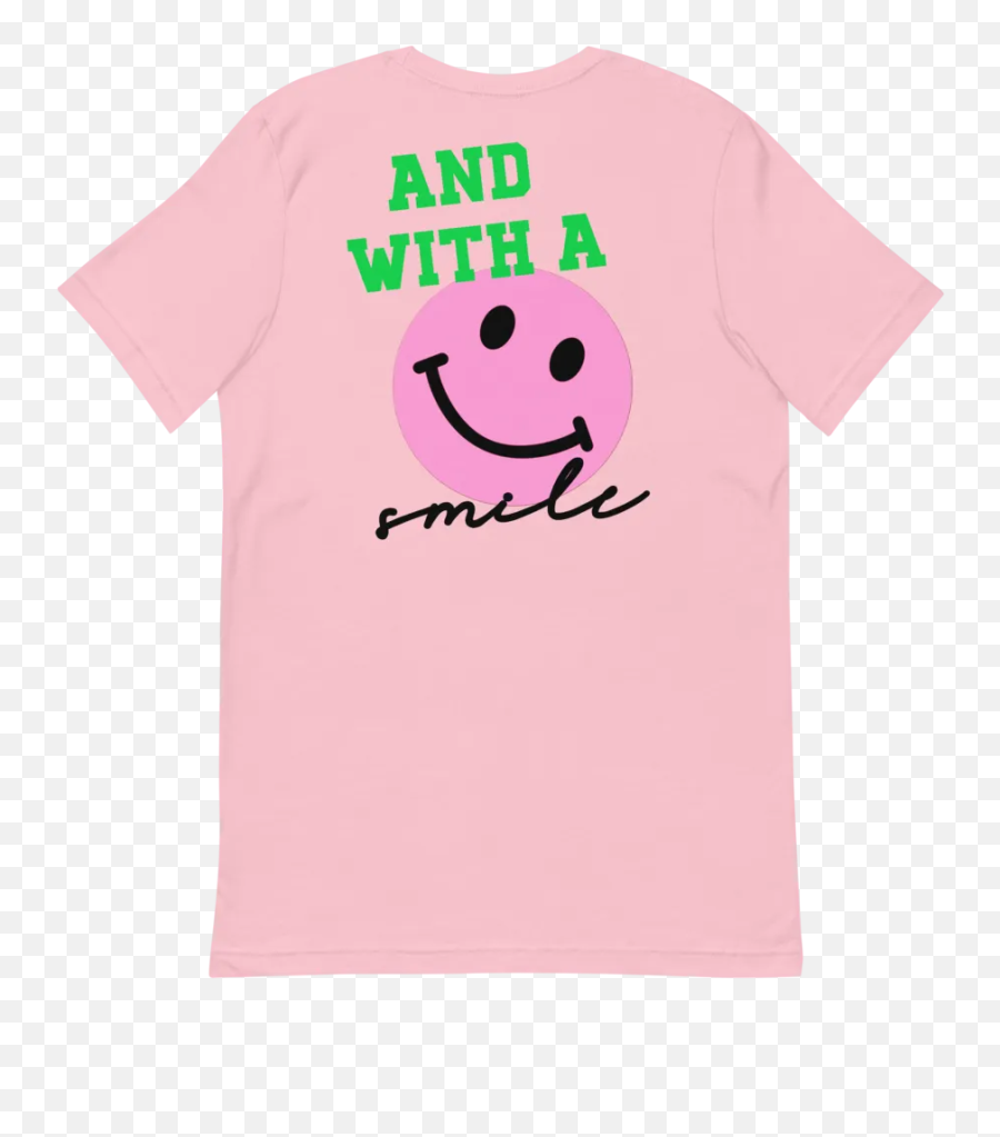 And With A Smile T - Shirt Happy Emoji,Nod Emoji
