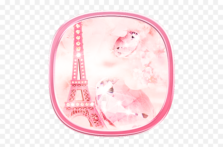 Paris Tower Diamond Pink Theme 111 Download Android Apk - Girly Emoji,Eiffel Tower Emoticon