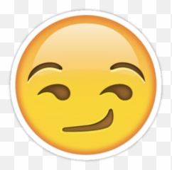 Snapchat Emoji Decoded - Smirk Png