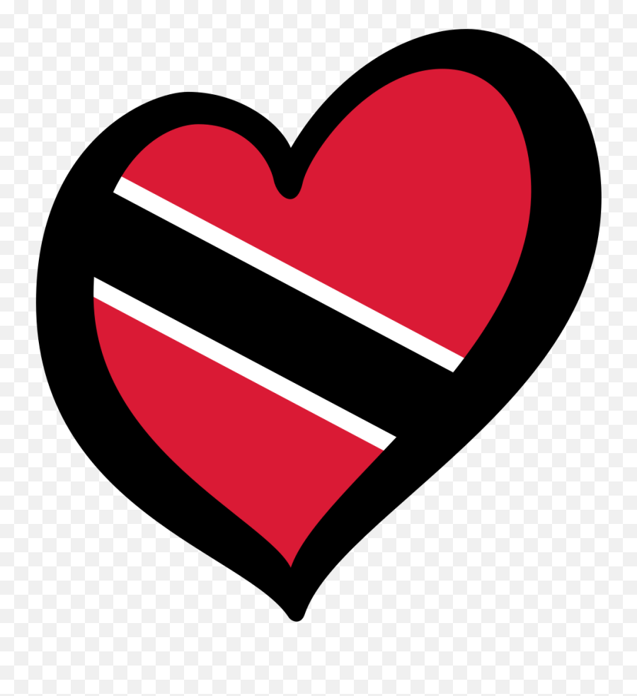 Eurotrinidad Y Tobago - Puerto Rico Heart Clipart Emoji,Trinidad Flag Emoji
