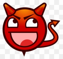 An Emoticon Of A Devil - Demon Clipart Emoji,Laughing Emoji
