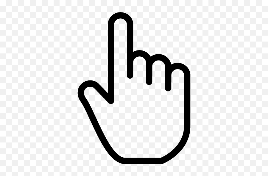 One Finger Icon - Transparent Pointer Finger Icon Png Emoji,One Finger Emoji