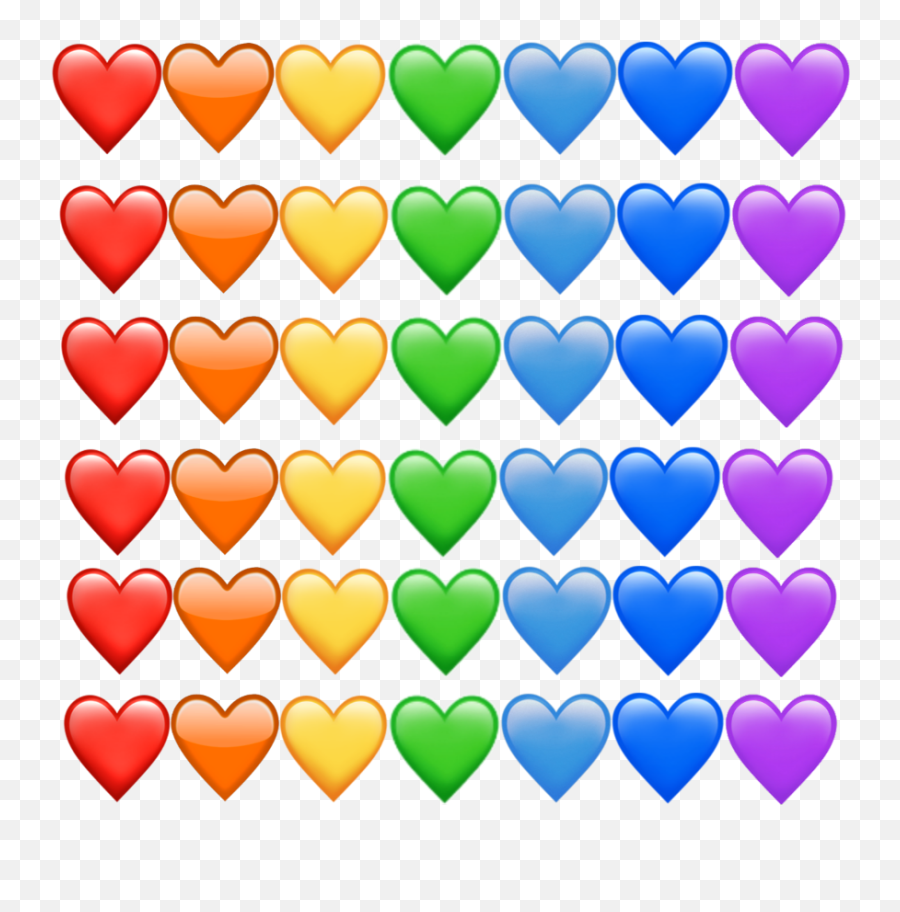 Freetoedit Remixit Hearts Emoji Emojis Rainbow - Rose Emoji Coeur,Rainbow Heart Emoji