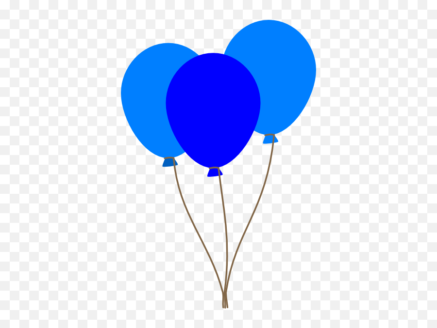 Heart Balloon Clip Art Image 4 - Blue Balloons Transparent Background Emoji,Heart Emoji Balloons