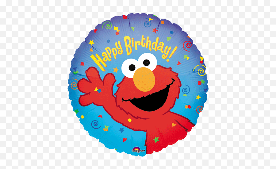 Sesame Street Elmo Birthday Balloon - Happy Birthday Elmo Balloon Emoji,Elmo Emoji