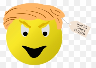 Trump Smiley - Donald Trump Smiley Face Emoji,Eyes Emoji