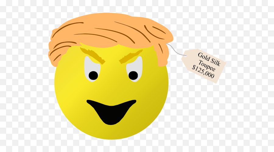 Trump Smiley - Donald Trump Smiley Face Emoji,Eyes Emoji