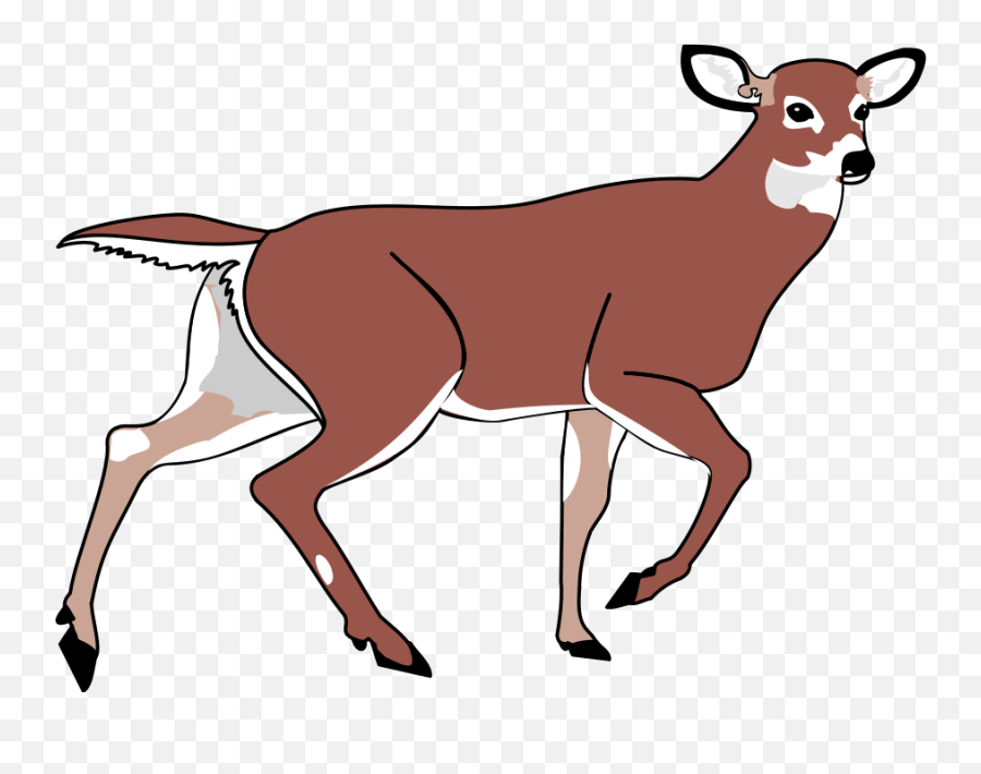 Deer Clipart - Clipart Doe Deer Emoji,Deer Emoticon