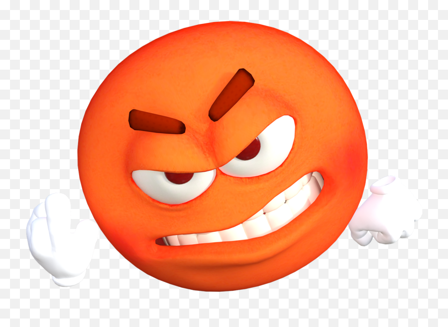 Emoticon Emoji Angry Swearing One Finger Salute - Anger Emotions,Emoji