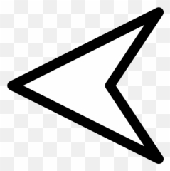Download Free Png Triangle - Transparent Background White Arrow Emoji