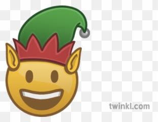 Elf Hat Smile Emoji Christmas Festive Emote Happy Mojimaths - Christmas Elf Emoji,Elf Emoji