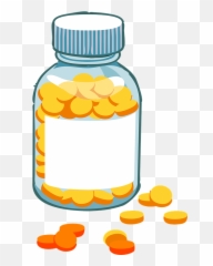 Free Pills Medicine Illustrations - Bottle Clipart Emoji